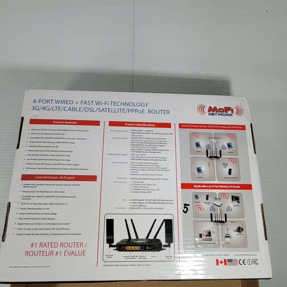 READ Mofi Networks 5500-5GXeLTE Cellular Router Tested‎ Working - Picture 14 of 16